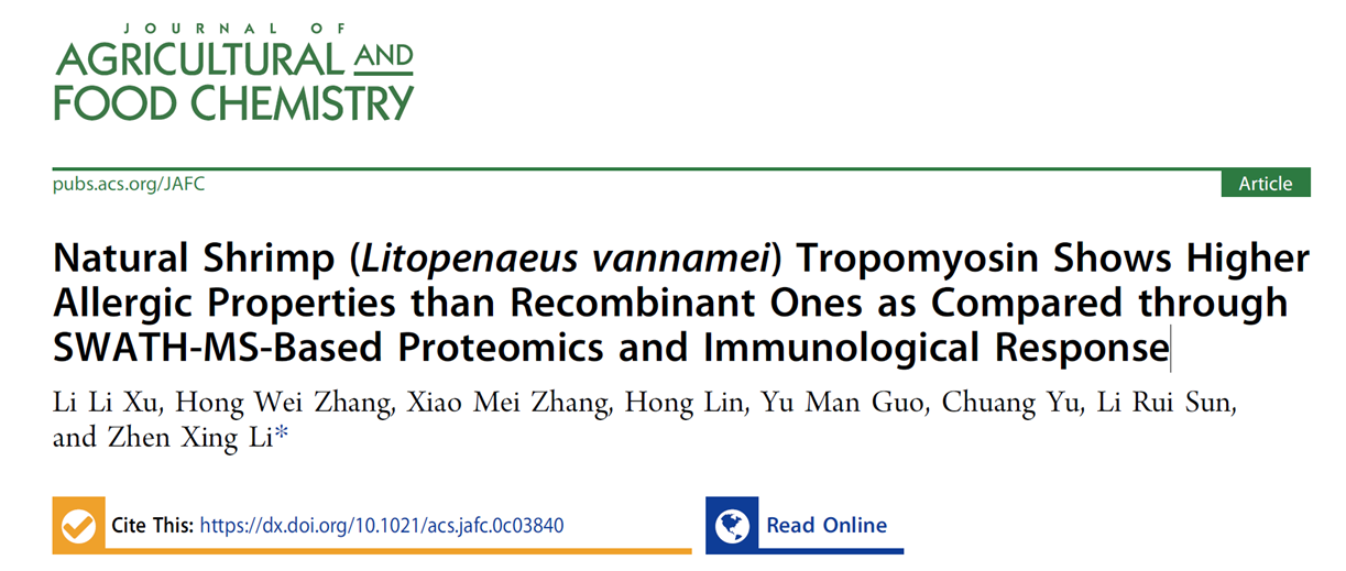 Xu, Li Li et al. Journal of agricultural and food chemistry