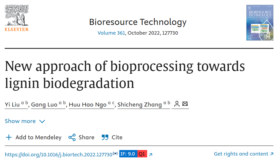 Liu, Yi et al. Bioresource technology