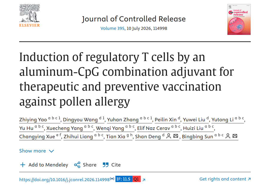 Induction of regulatory T cells by an aluminum-CpG combination adjuvant for therapeutic and preventive vaccination against pollen allergy